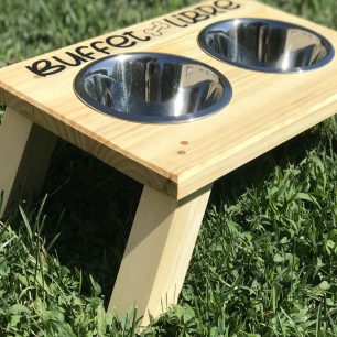 COMEDERO ELEVADO PARA MASCOTAS MODELO "TATOI"